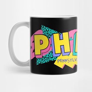 Philadelphia, Pennsylvania Retro 90s Logo Mug